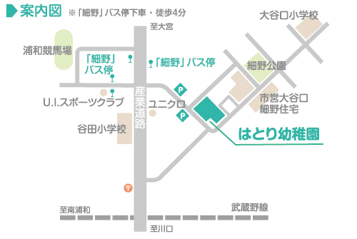 はとり幼稚園案内図